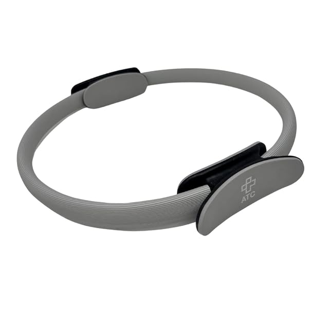 Anello pilates ATC grigio con due impugnature arrotondate