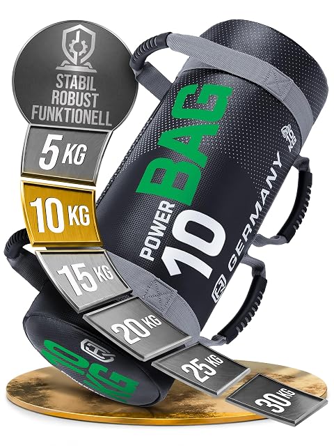 Power bag riempito HQ Germany con guscio in PVC e parecchie maniglie morbide