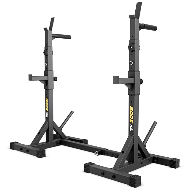 Rack per squat TREX SPORT TX-100S con maniglie da dip integrate e deposito per i dischi