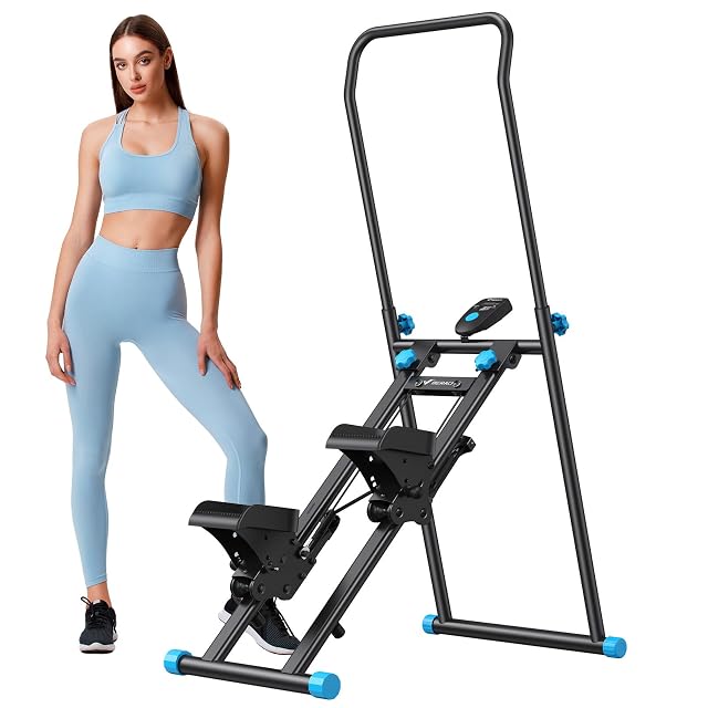 Stepper verticale MERACH MR-2448 con manubrio e pedali regolabili
