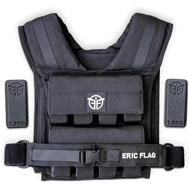Gilet zavorrato Eric Flag in tessuto Oxford 1000D con pesi removibili in acciaio temprato