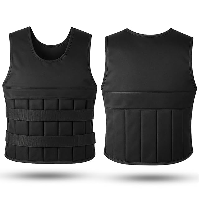 Gilet zavorrato Fitby V20 con blocchi removibili distribuiti davanti e dietro